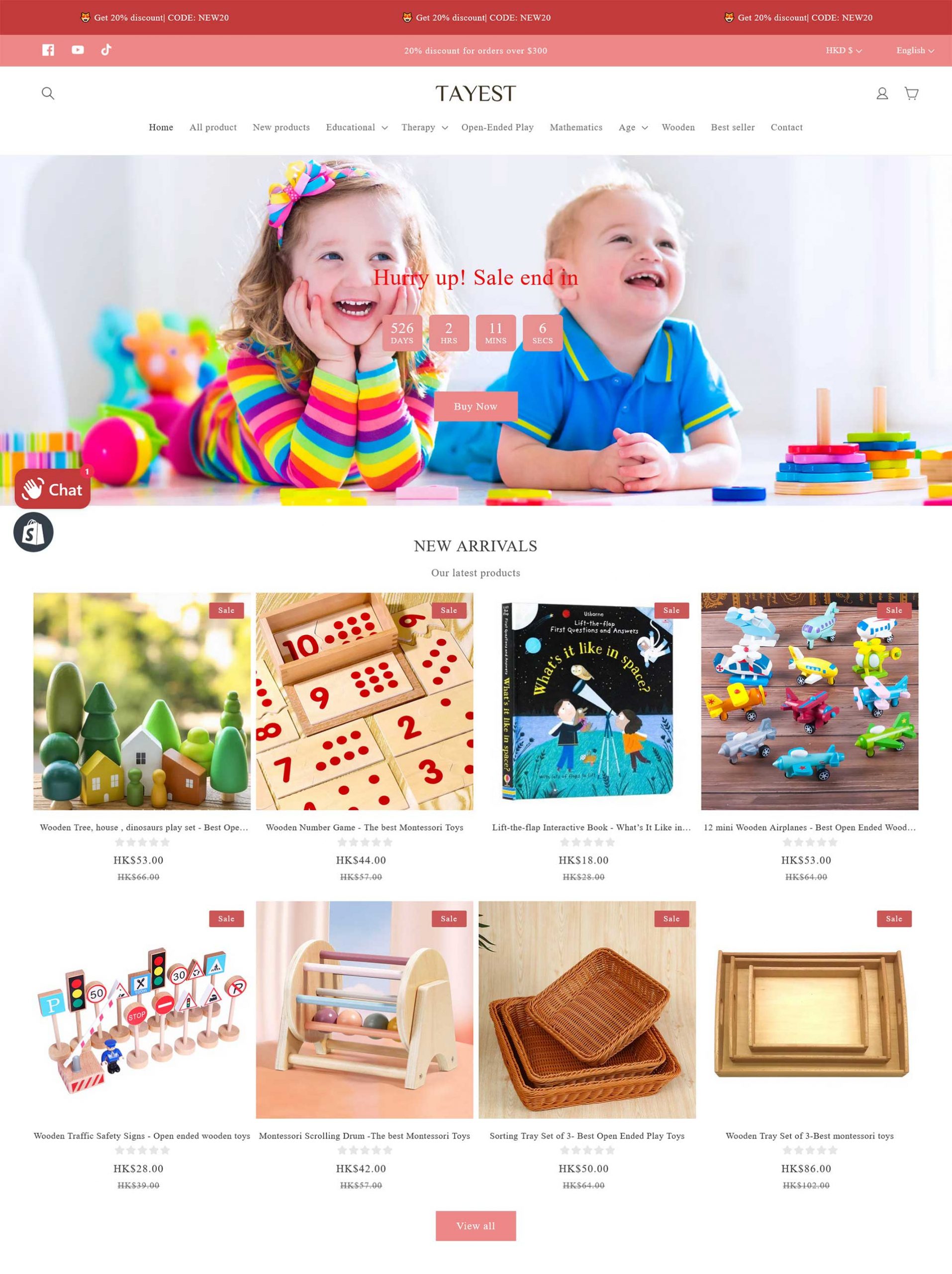Shopify玩具独立站风格toys